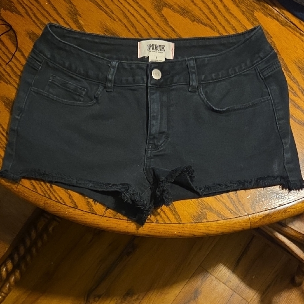 PINK Victoria's Secret Dark Jean Shorts